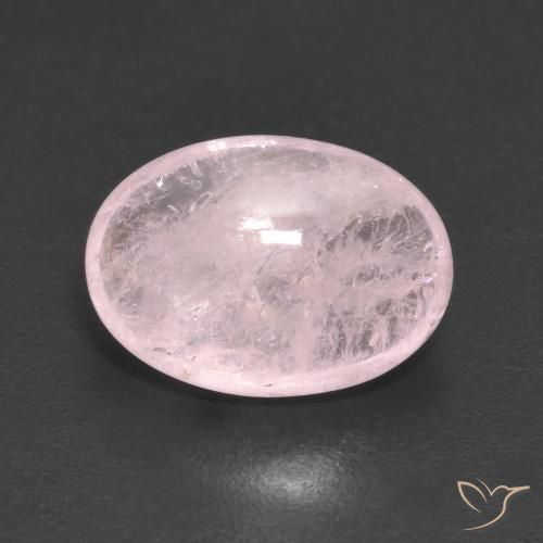 4.56ct Natural Rosado coral morganita, Ovalada, Transparente