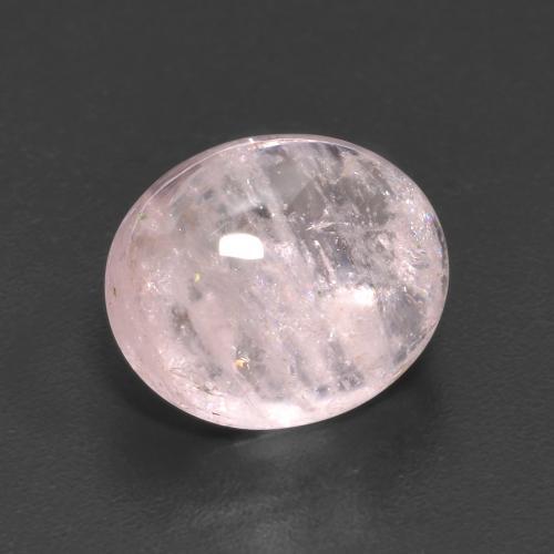 Morganita Rosado flamingo natural de 3.77 ct, Corte Óvalo, Transparente