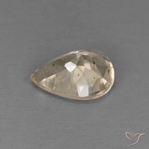 Morganita Light Neutral Orange natural de 0.98 ct, En forma de pera, VS