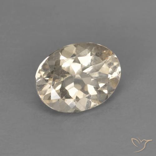 Morganita Dorado claro natural de 1.10 ct, Ovalada, VS