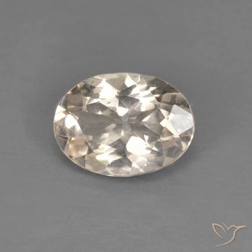 0.92ct Natural Dorado claro morganita, Ovalada, VS