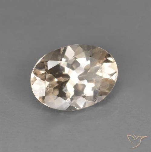 Morganita Naranja claro natural de 1.08 ct, Ovalada, VVS-VS