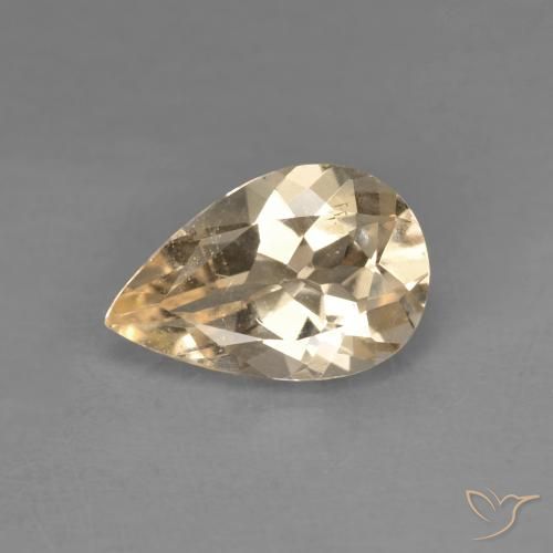 Morganita Naranja claro natural de 1.02 ct, En forma de pera, VVS-VS