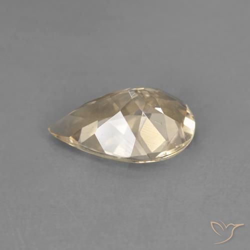 Morganita Naranja claro natural de 1.02 ct, En forma de pera, VVS-VS
