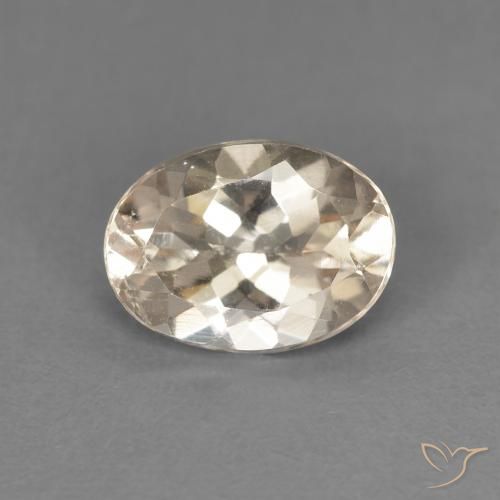 1.07ct Natural Dorado claro morganita, Ovalada, VVS-VS