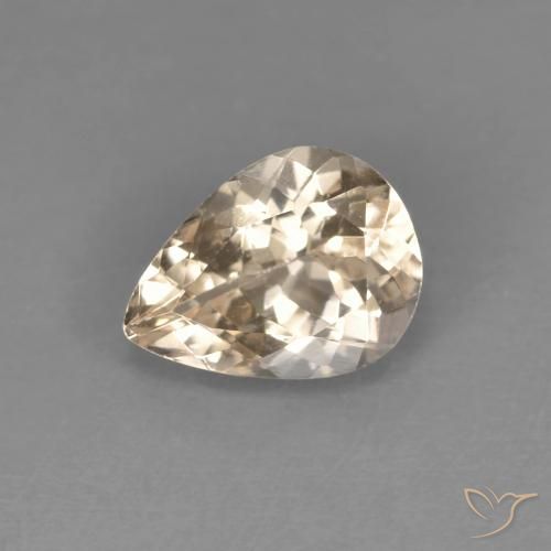 0.98ct Natural Dorado claro Morganita, En forma de pera, VVS-VS