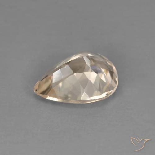 Morganita Dorado claro natural de 0.98 ct, En forma de pera, VVS-VS