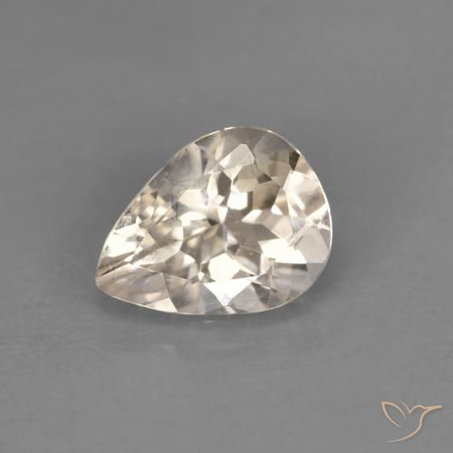 0.89ct Natural Dorado claro Morganita, En forma de pera, VVS-VS
