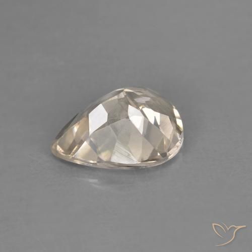 Morganita Dorado claro natural de 0.89 ct, En forma de pera, VVS-VS