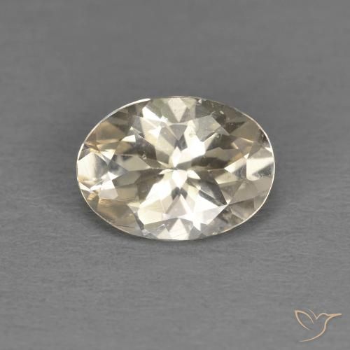 1.01ct Natural Dorado claro morganita, Ovalada, VS
