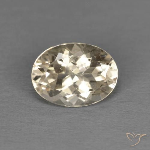 Morganita Dorado claro natural de 1.24 ct, Ovalada, VS