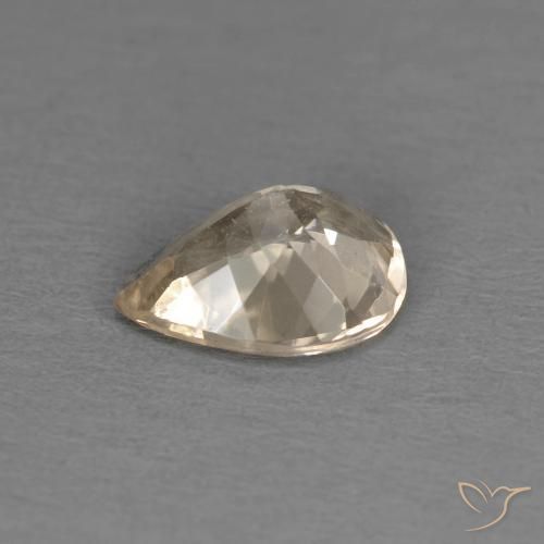 Morganita Light Neutral Orange natural de 0.89 ct, En forma de pera, VS