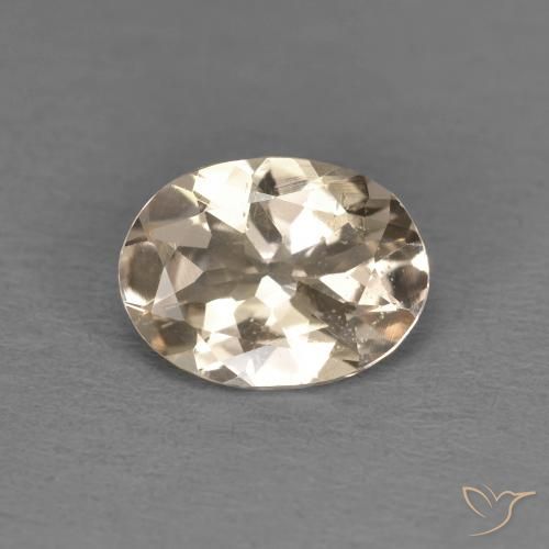1.02ct Natural Light Neutral Orange morganita, Ovalada, VS