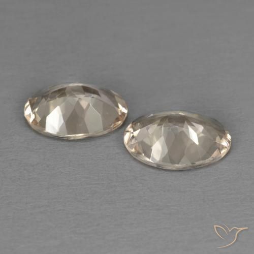 Gemas de Morganita Light Neutral Orange natural de 1.67 ct, Ovalada, VS