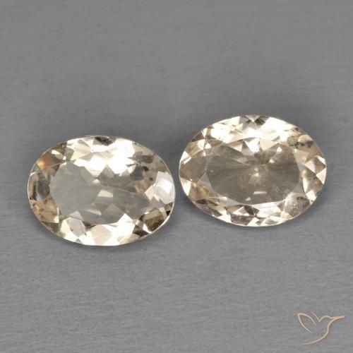 Gemas de Morganita Naranja claro natural de 1.68 ct, Ovalada, VVS-VS