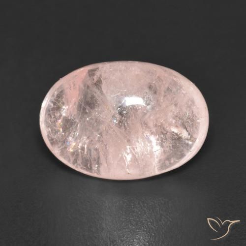 5.56ct Natural Rosado coral morganita, Ovalada, Transparente