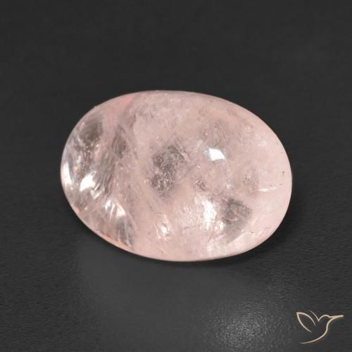 Morganita Rosado coral natural de 5.56 ct, Ovalada, Transparente