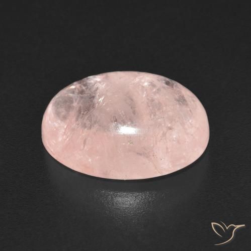 Morganita Rosado coral natural de 5.56 ct, Ovalada, Transparente
