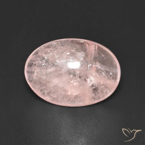 4.13ct Natural Rosado coral morganita, Ovalada, Transparente
