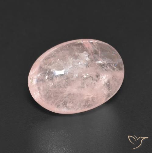 Morganita Rosado coral natural de 4.13 ct, Ovalada, Transparente