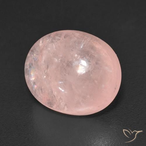 Morganita Rosado flamingo natural de 6.33 ct, Ovalada, Transparente