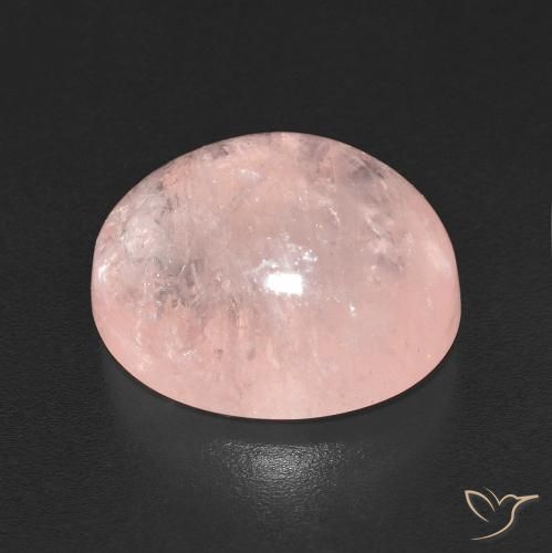 Morganita Rosado flamingo natural de 6.33 ct, Ovalada, Transparente