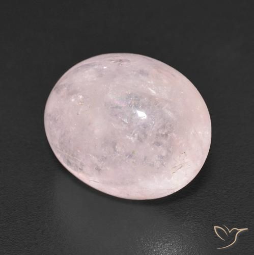 Morganita Rosado claro natural de 5.37 ct, Ovalada, Translúcido