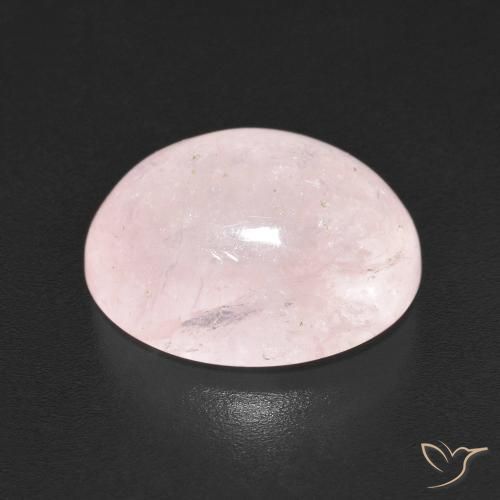 Morganita Rosado claro natural de 5.37 ct, Ovalada, Translúcido