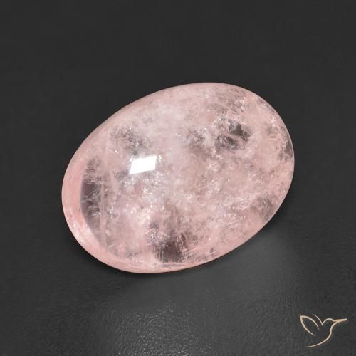 Morganita Rosado medio natural de 6.49 ct, Ovalada, Transparente