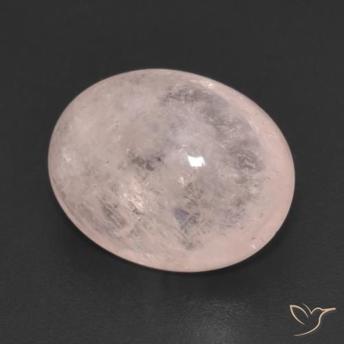 Morganita Rosado coral claro natural de 9.29 ct, Ovalada, Transparente