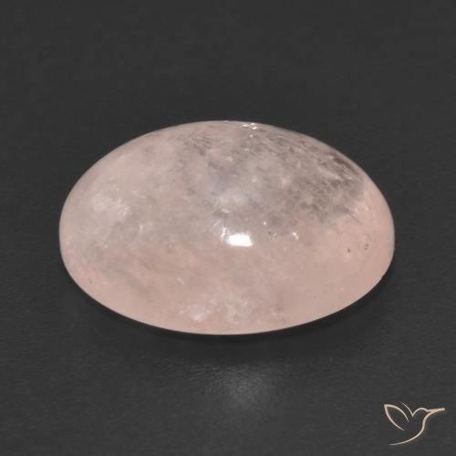 Morganita Rosado coral claro natural de 9.29 ct, Ovalada, Transparente