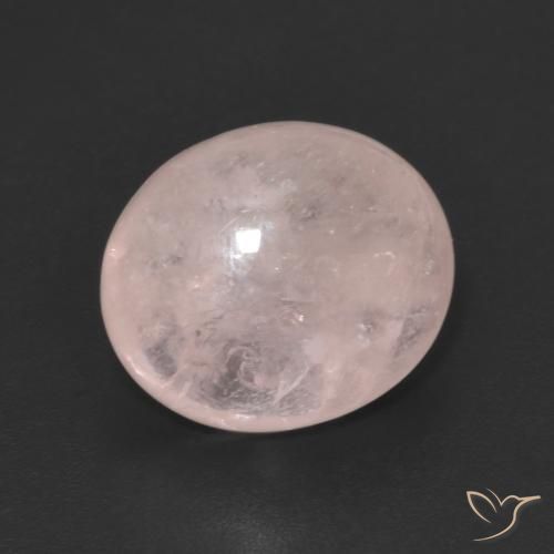 Morganita Rosado coral natural de 4.90 ct, Ovalada, Transparente