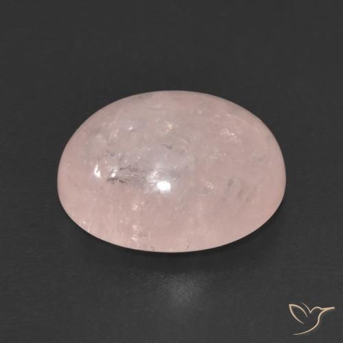Morganita Rosado coral natural de 4.90 ct, Ovalada, Transparente