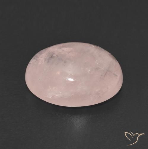 Morganita Rosado coral claro natural de 4.89 ct, Ovalada, Transparente