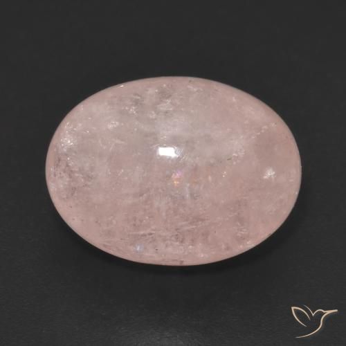 Morganita Rosado claro natural de 9.93 ct, Ovalada, Translúcido
