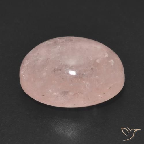 Morganita Rosado claro natural de 9.93 ct, Ovalada, Translúcido