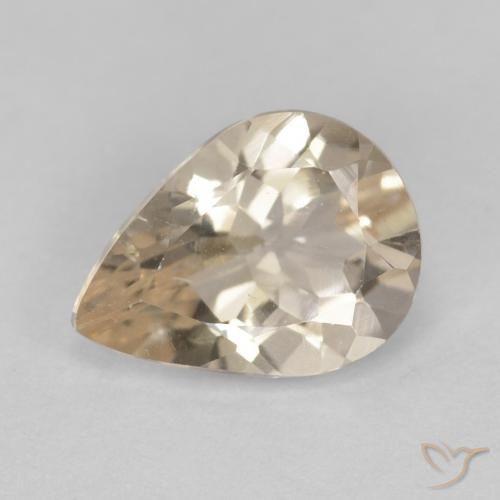 0.85ct Natural Dorado claro Morganita, En forma de pera, VS
