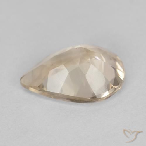 Morganita Dorado claro natural de 0.85 ct, En forma de pera, VS