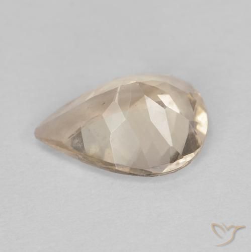 Morganita Naranja claro natural de 0.79 ct, En forma de pera, VVS