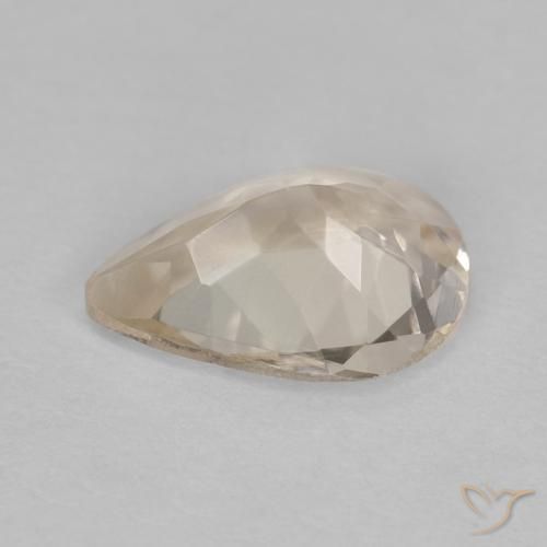 Morganita Naranja claro natural de 0.78 ct, En forma de pera, VVS