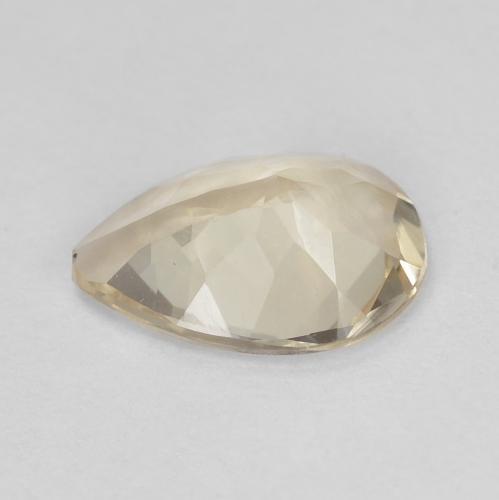 Morganita dorado natural de 0,75 ct, en forma de pera, VVS