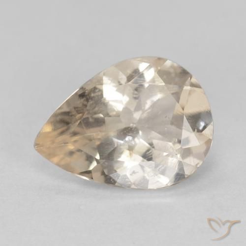 0.85ct Natural Dorado claro Morganita, En forma de pera, VS