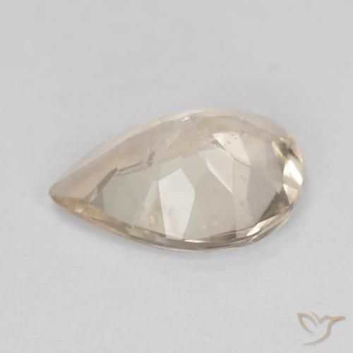 Morganita Dorado claro natural de 0.85 ct, En forma de pera, VS
