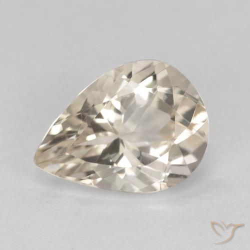 0.83ct Natural Dorado claro Morganita, En forma de pera, VVS