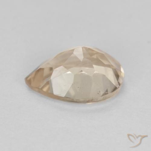 Morganita Dorado claro natural de 0.77 ct, En forma de pera, VVS-VS
