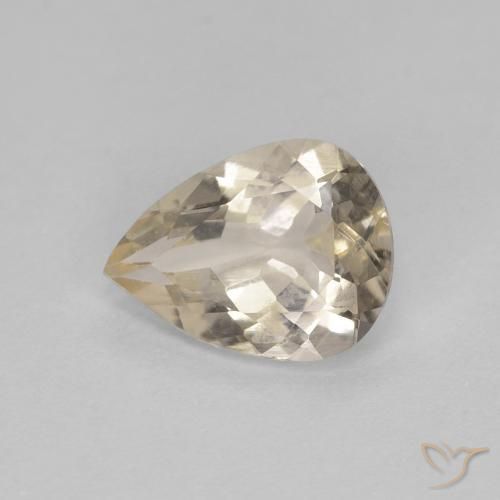 0.83ct Natural Dorado claro Morganita, En forma de pera, VVS-VS