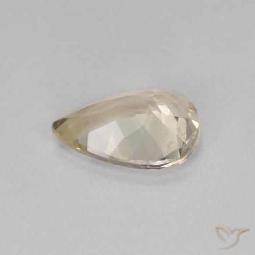 Morganita Dorado claro natural de 0.83 ct, En forma de pera, VVS-VS