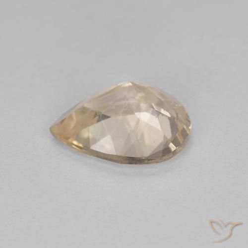 Morganita Dorado claro natural de 0.84 ct, En forma de pera, VS