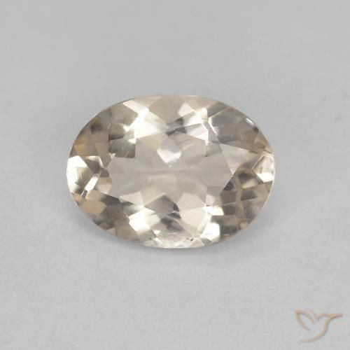 0.99ct Natural Dorado claro morganita, Ovalada, VS
