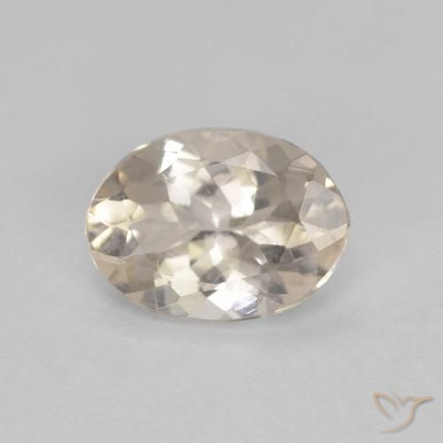 0.85ct Natural Dorado claro morganita, Ovalada, VS